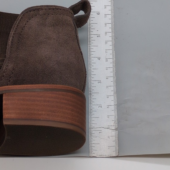 Lucky Brand Shoes Womens LK-Pogan Gray 7.5 Suede Ankle Boot Stretch Comfort - Picture 5 of 11